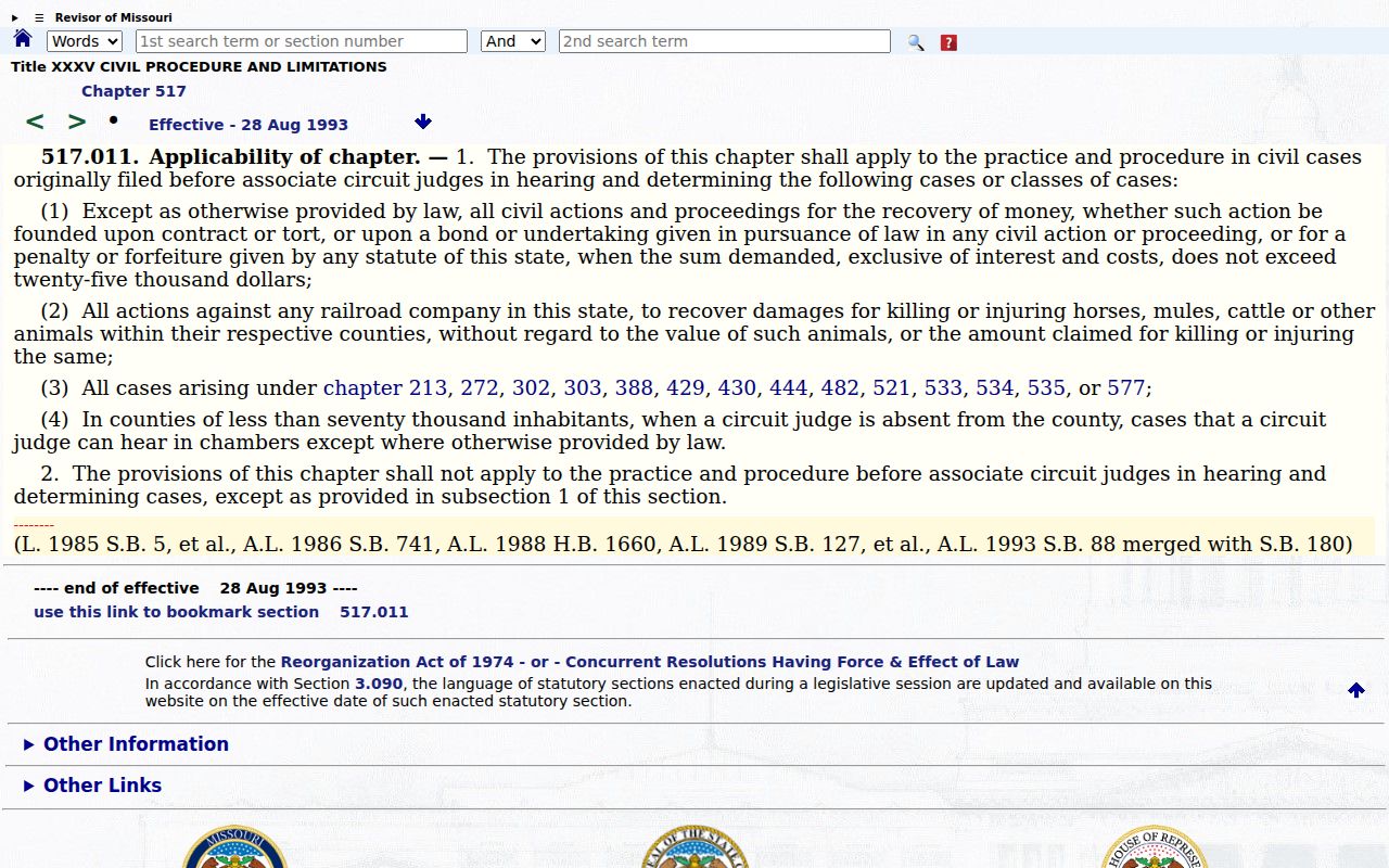 Barton County civil docket associate civil jurisdiction source