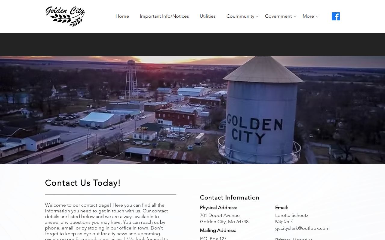 Barton County Golden City court docket City Hall contact source