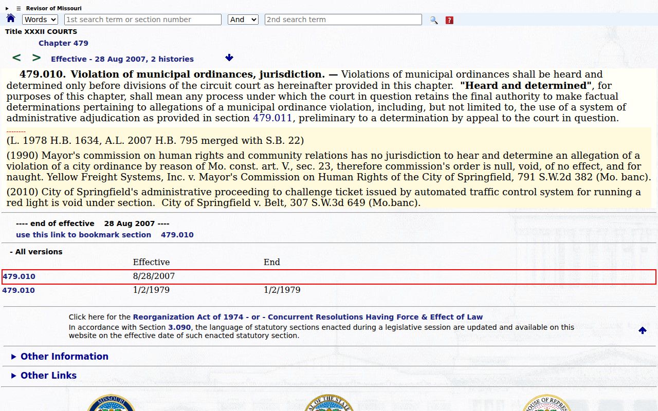 Barton County Golden City court docket municipal violations statute source