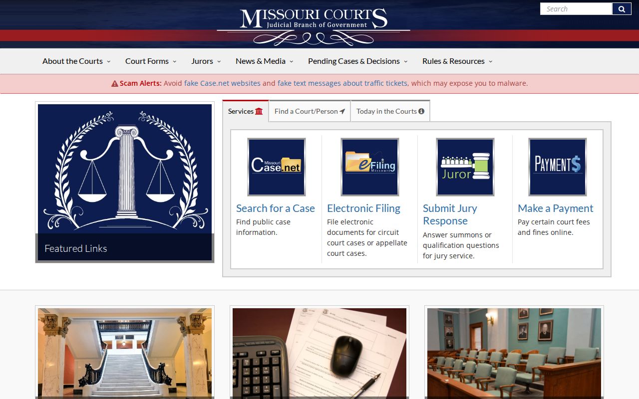 Barton County court docket Missouri Courts access page