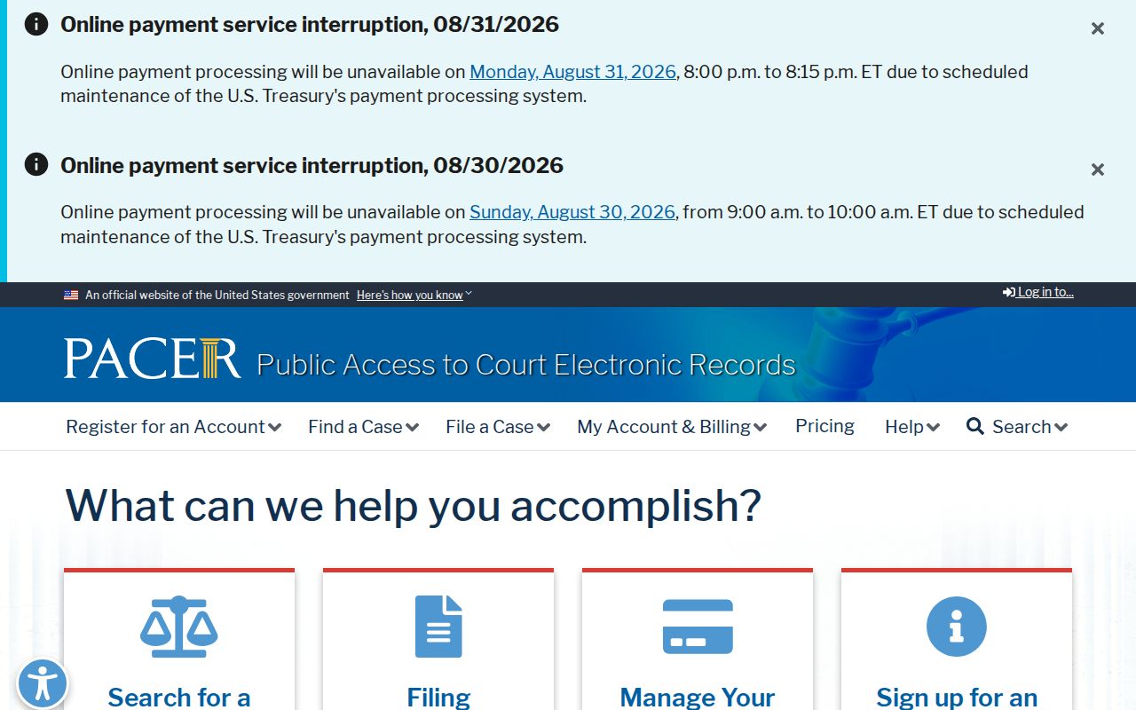 Barton County court docket PACER federal search